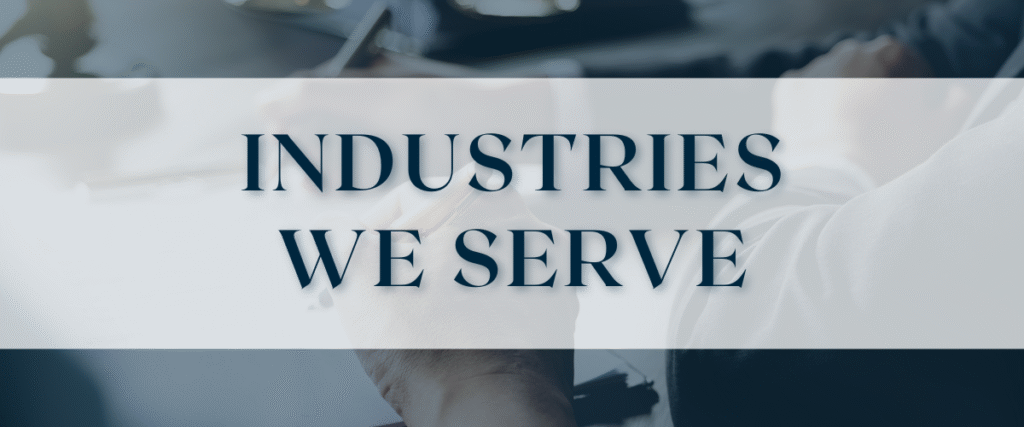 industries we serve